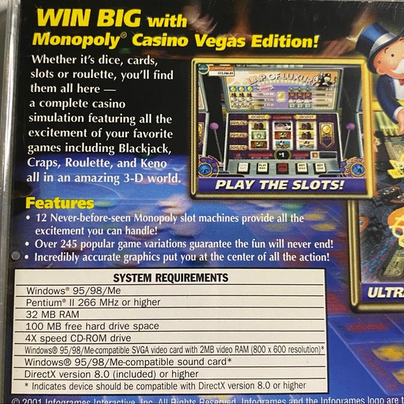 Monopoly Casino: Vegas Edition (PC, 2001) - Picture 8 of 8